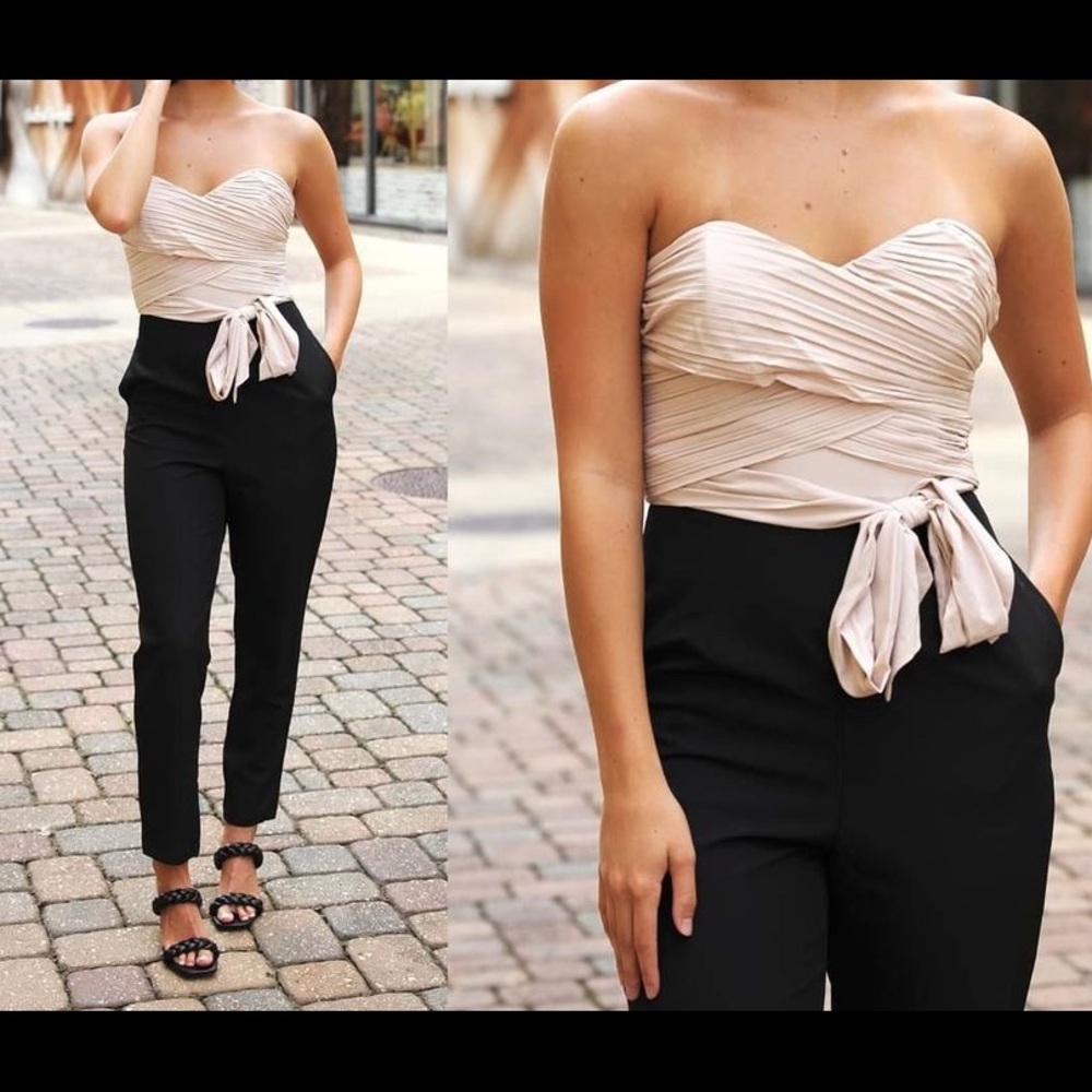 DO+BE strapless pantsuit nwt sz s